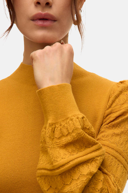 Trui met ronde hals geel - VERO MODA®