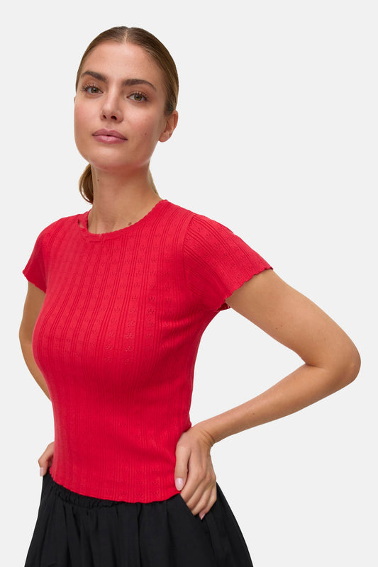 T-shirt met korte mouwen - rood