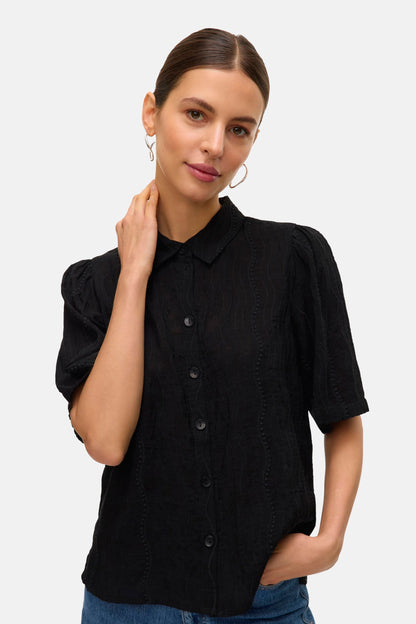 Korte Mouwen Shirt - Zwart