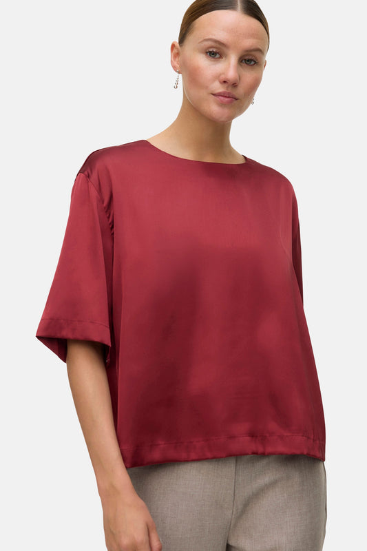 Korte Mouwen Blouse - Rood