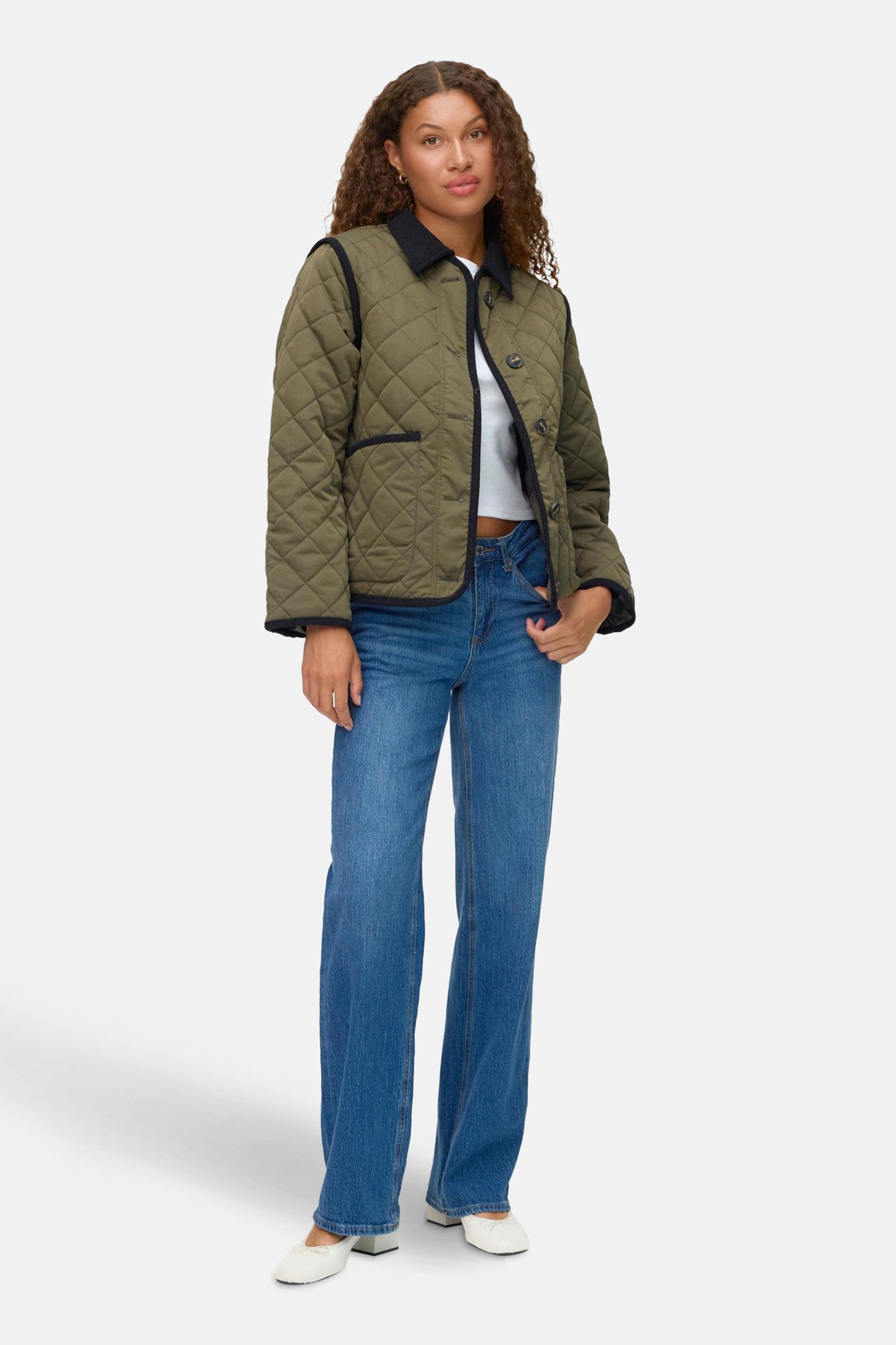 Korte jas groen - VERO MODA®