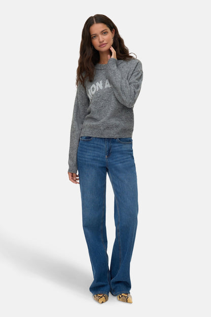 Trui met ronde hals grijs - VERO MODA®