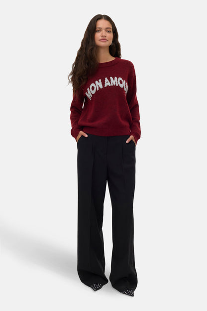Trui met ronde hals rood - VERO MODA®