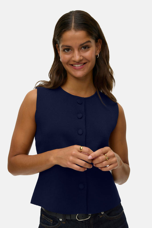 Gilet - blauw