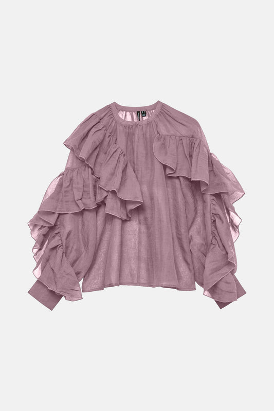 Lange Mouwen Blouse - Roze
