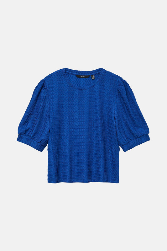 Korte Mouwen Blouse - Blauw
