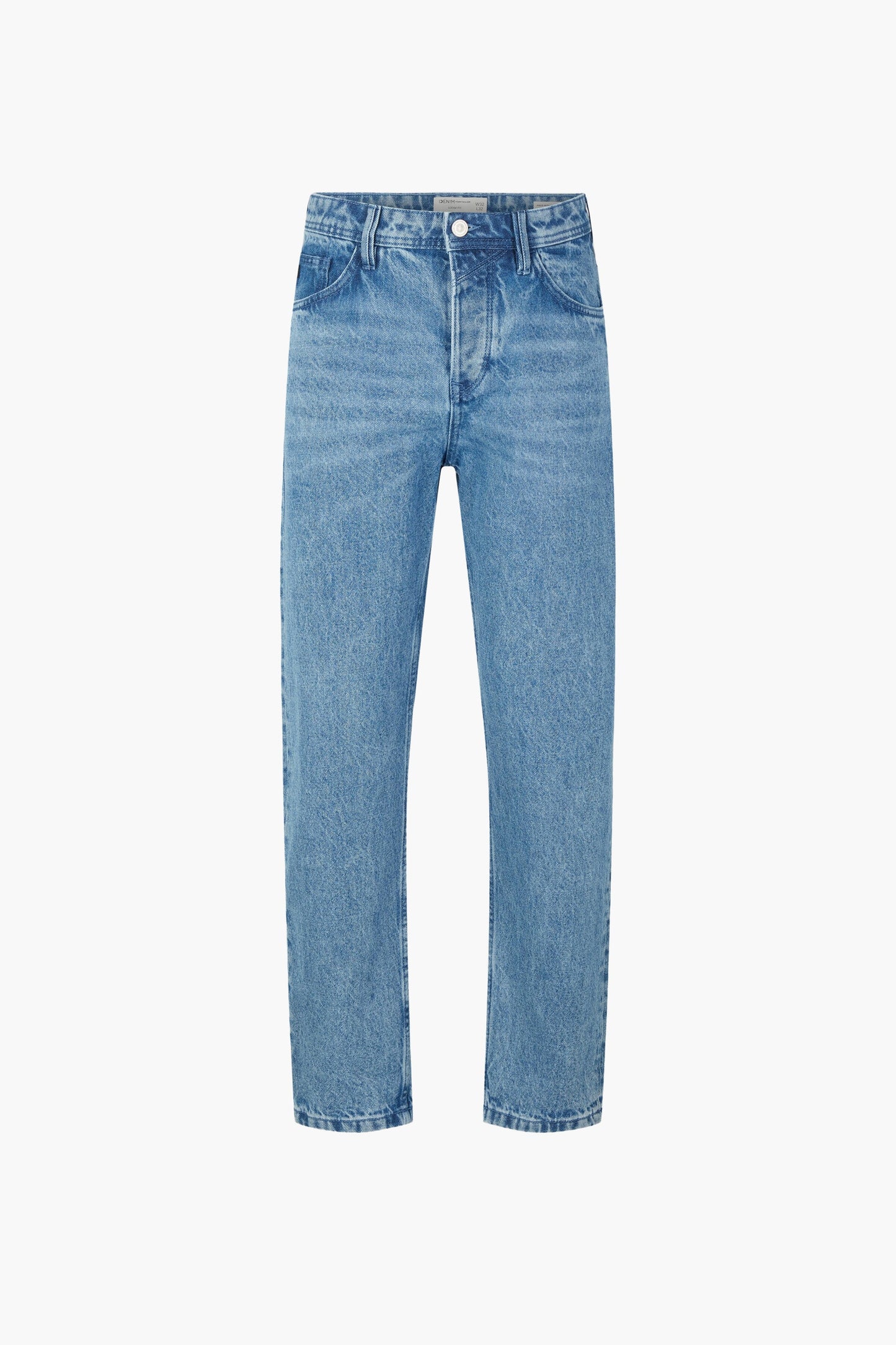Lichtblauwe denim rechte jeans