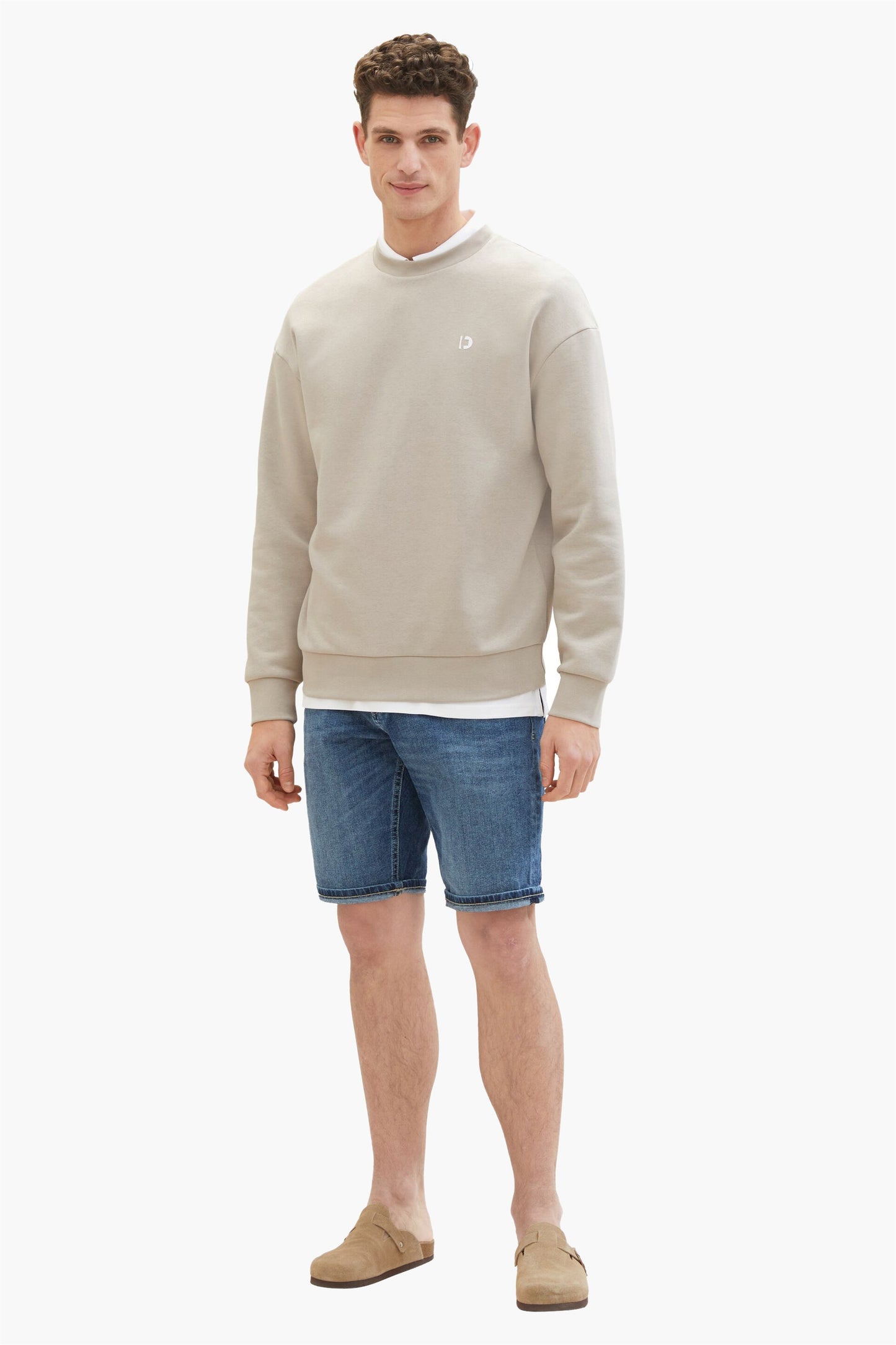 Donkerblauwe Denim Kort