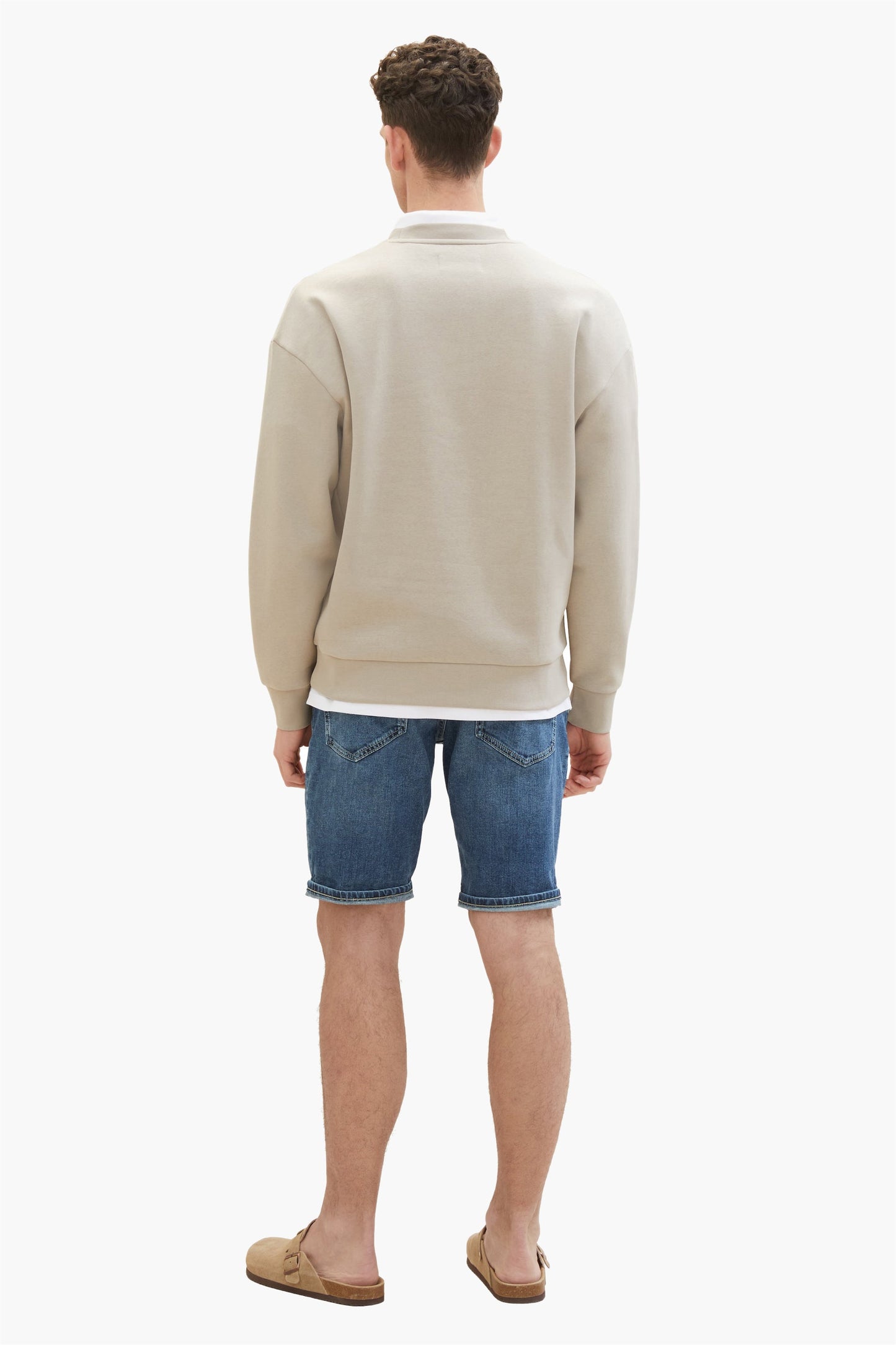 Donkerblauwe Denim Kort