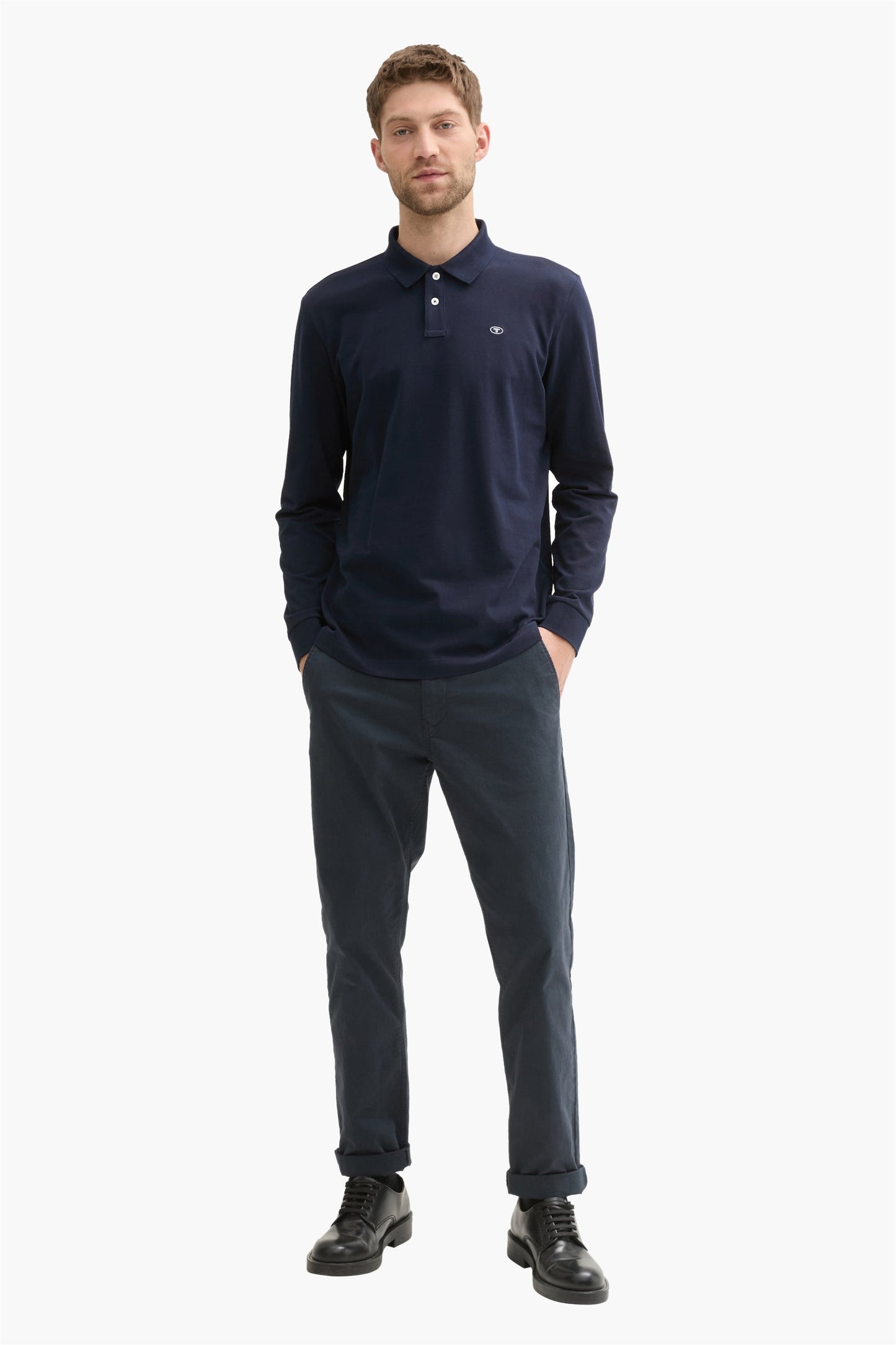 Lange Mouwen Polo - Blauw