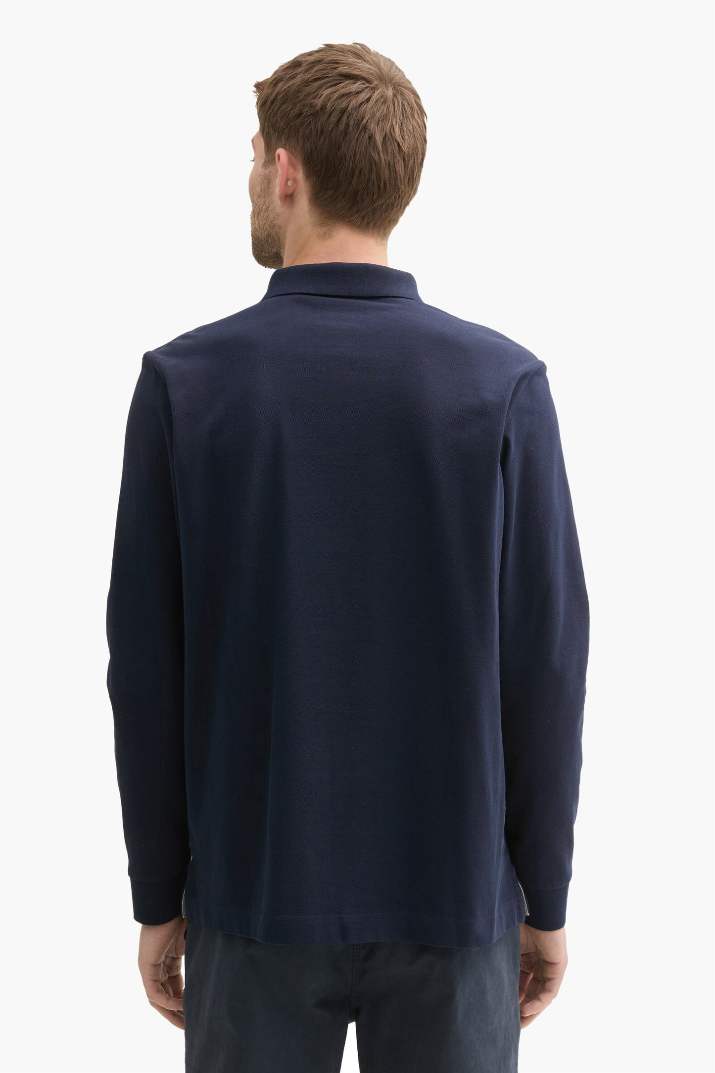 Lange Mouwen Polo - Blauw