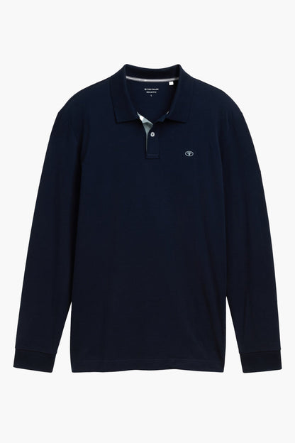 Lange Mouwen Polo - Blauw