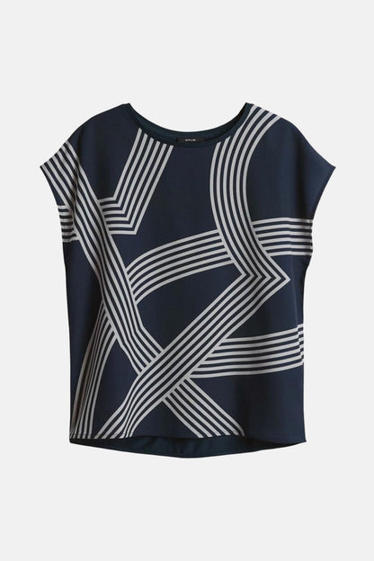 Korte Mouwen Blouse - Zwart