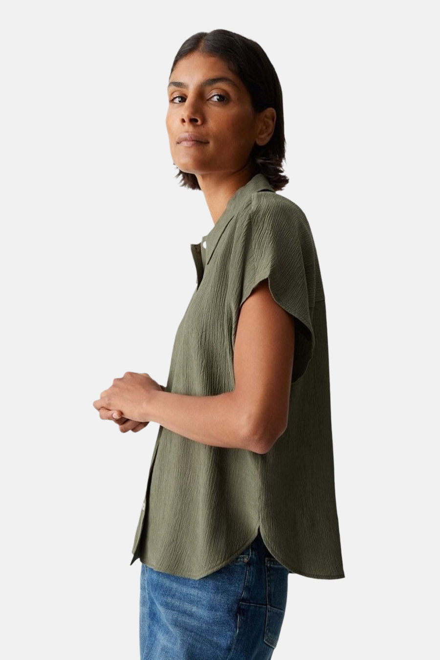 Korte Mouwen Hemd - Groen