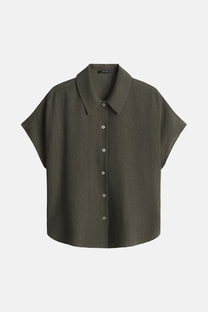Korte Mouwen Hemd - Groen