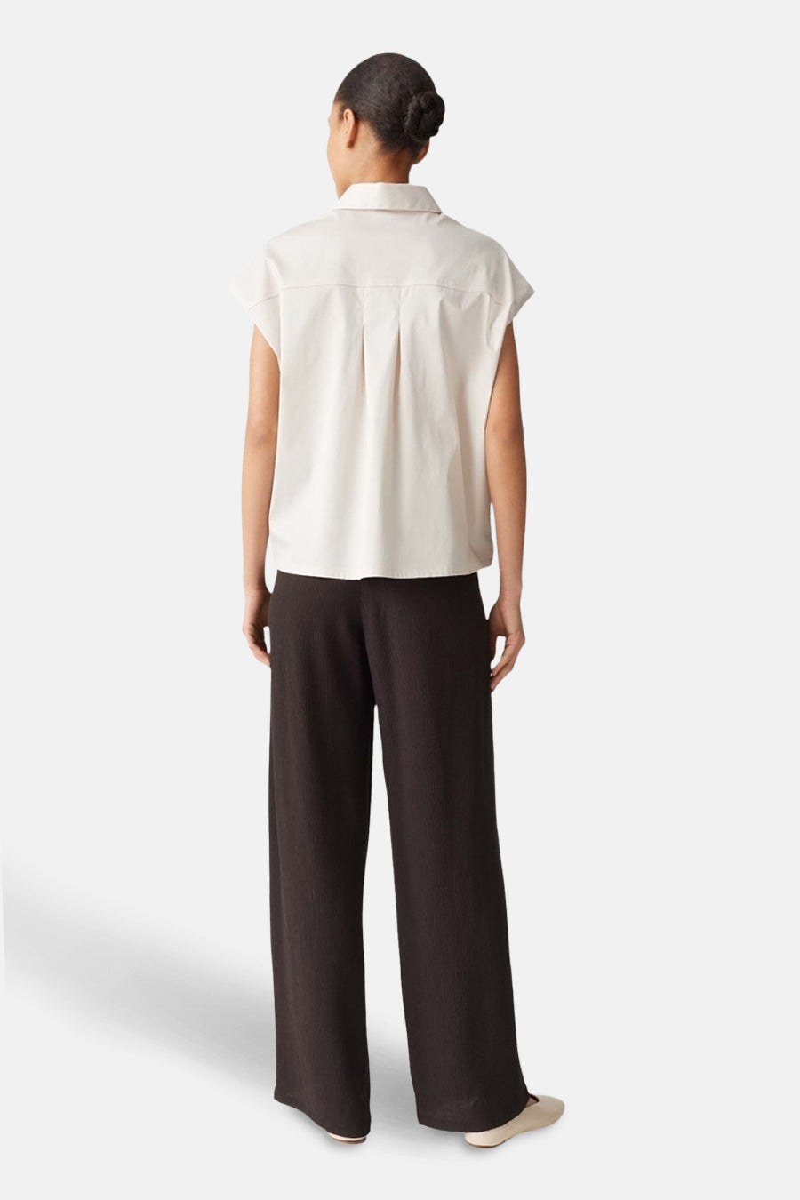 Ecru Button-Up Shirt