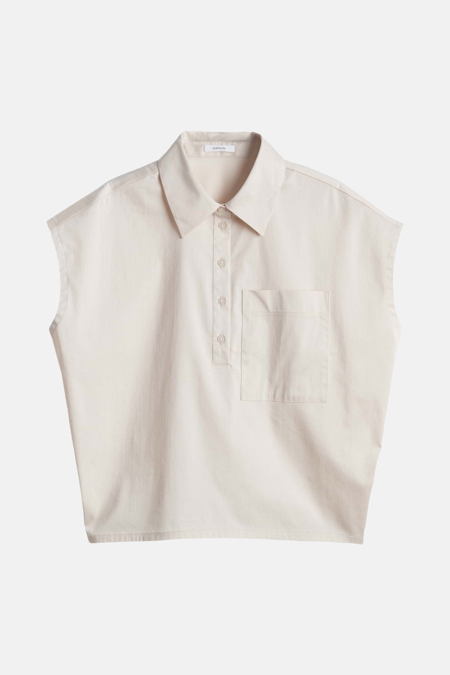 Ecru Button-Up Shirt