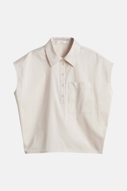 Ecru Button-Up Shirt