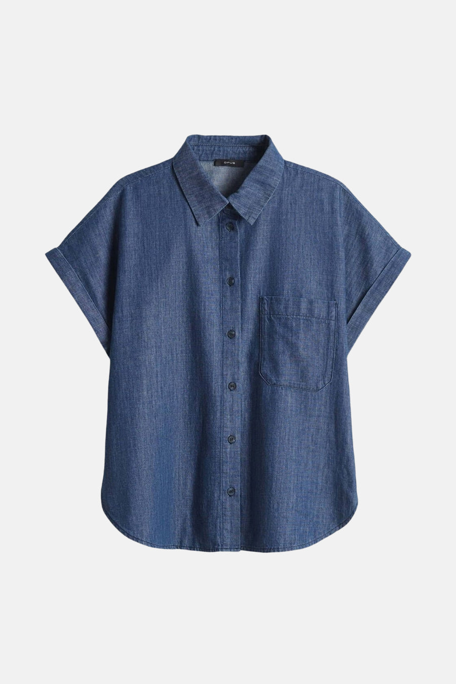 Korte Mouwen Hemd - Donkerblauw Denim
