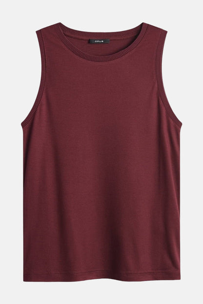 Bordeaux Sleeveless Top