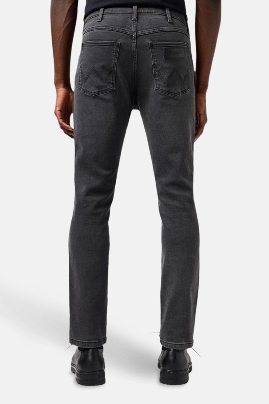Wrangler® Donkergrijze Tapered Jeans van Denim