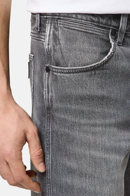 FRONTIER - donkergrijze denim