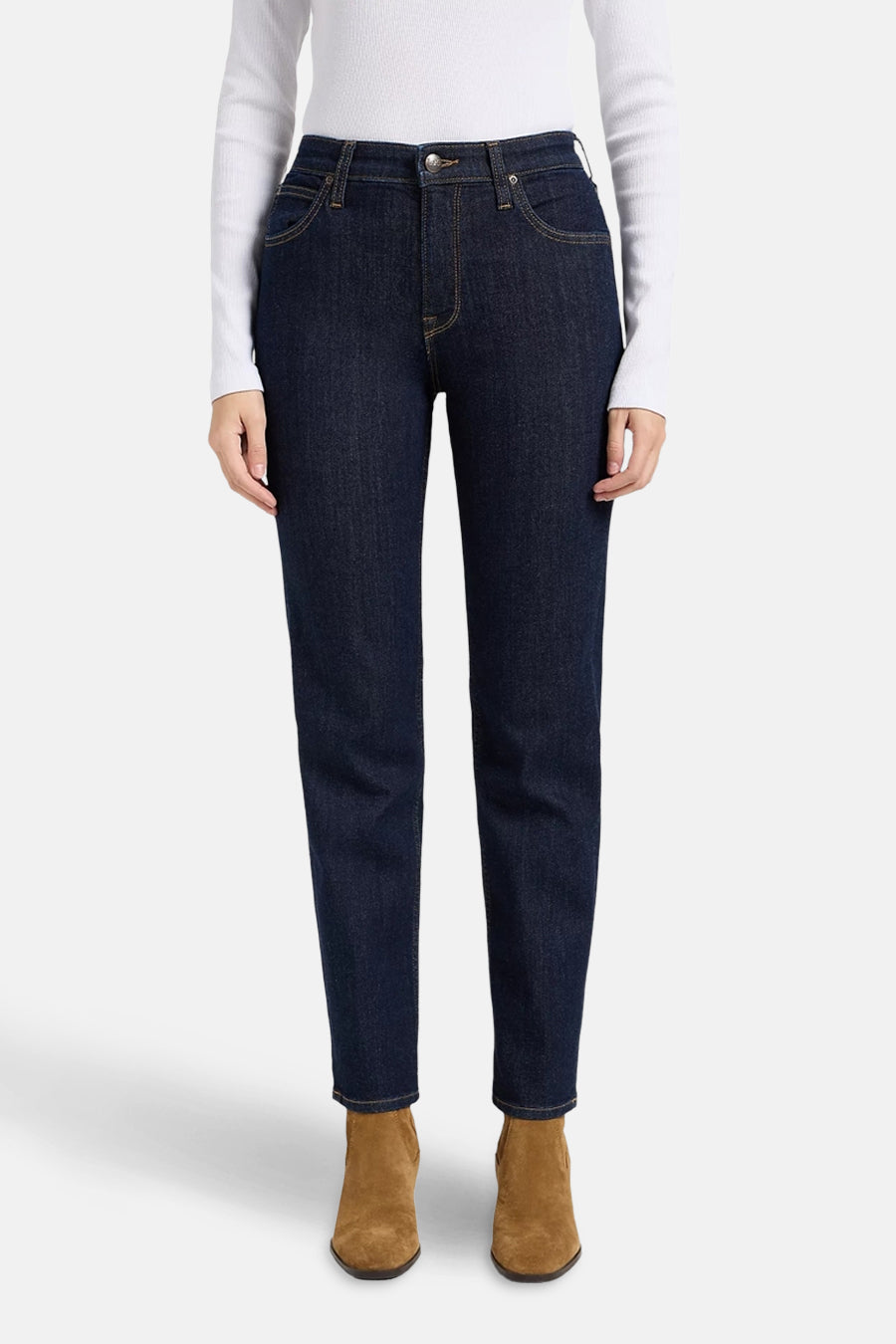 CAROL - Donkerblauwe Denim Jeans