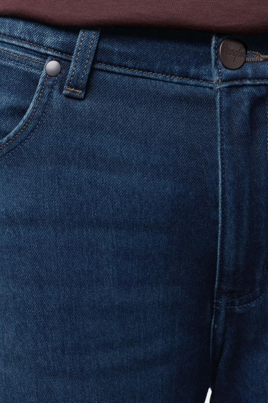 Wrangler® Donkerblauwe Tapered Jeans van Denim