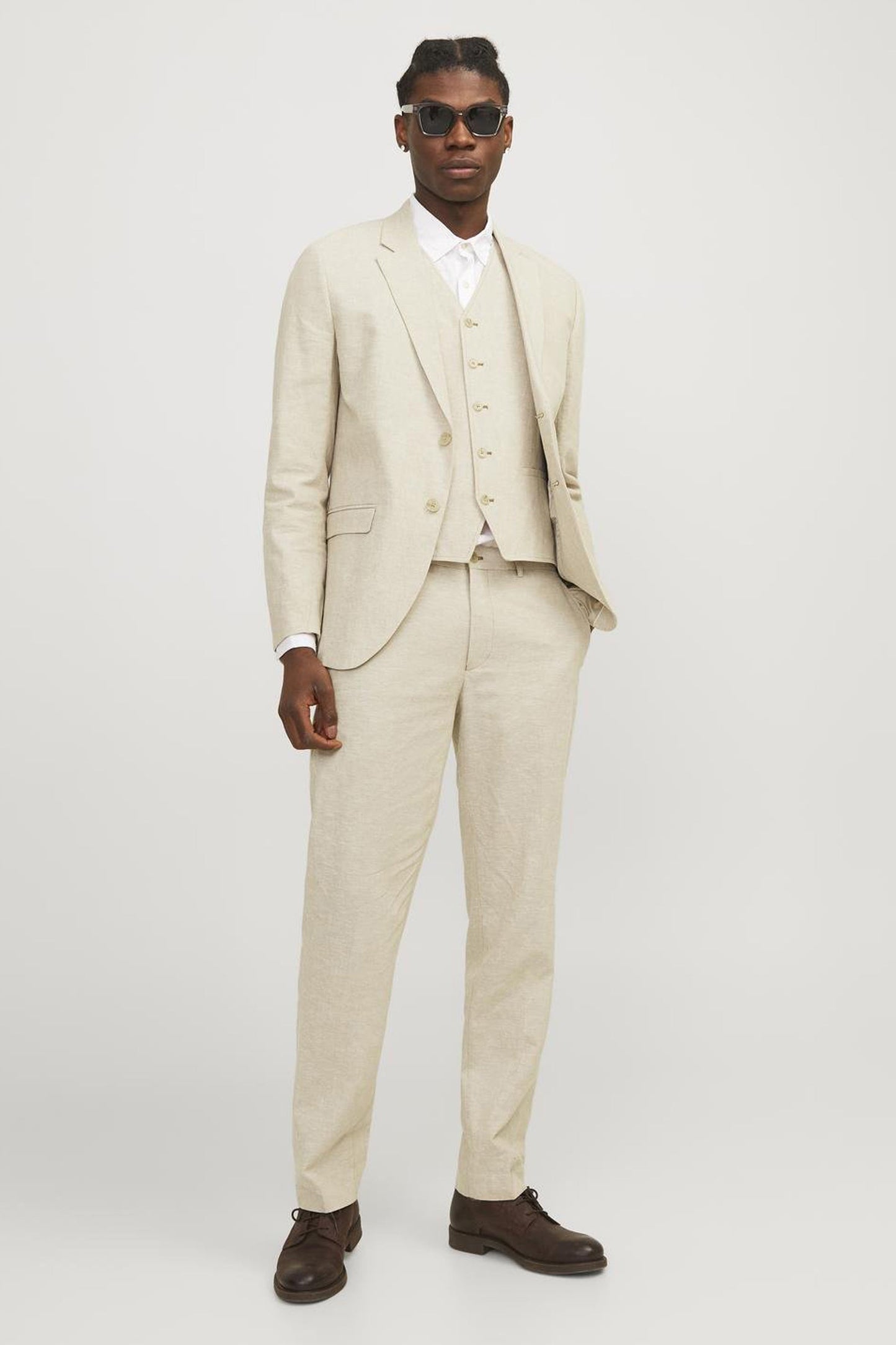 JACK & JONES PREMIUM Ecru Kostuumbroek