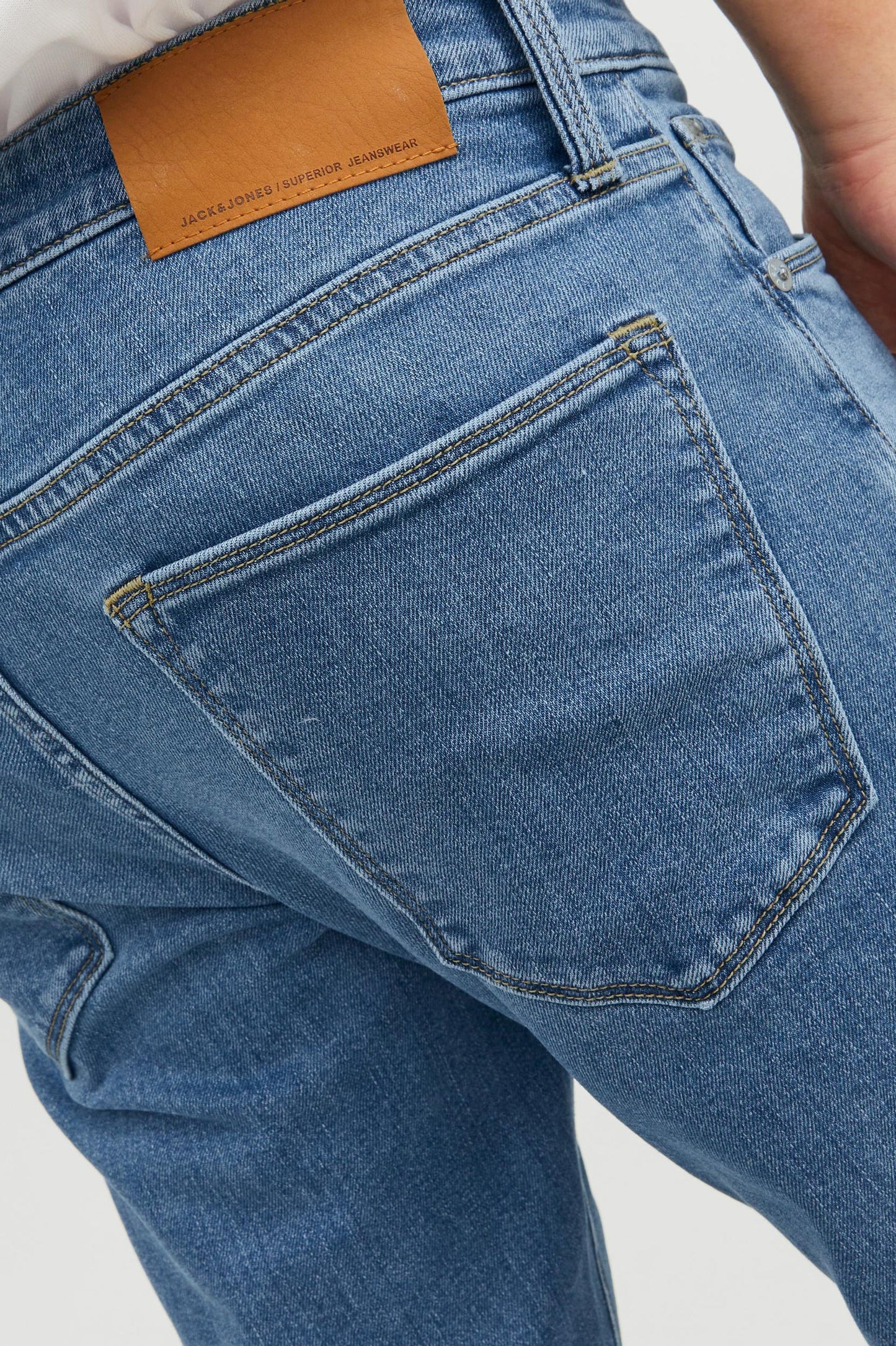 Mid Blue Denim Slim-Fit Jeans
