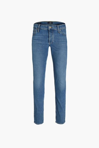 Mid Blue Denim Slim-Fit Jeans