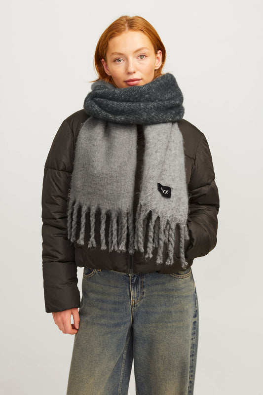 Grijze Winter Sjaal
