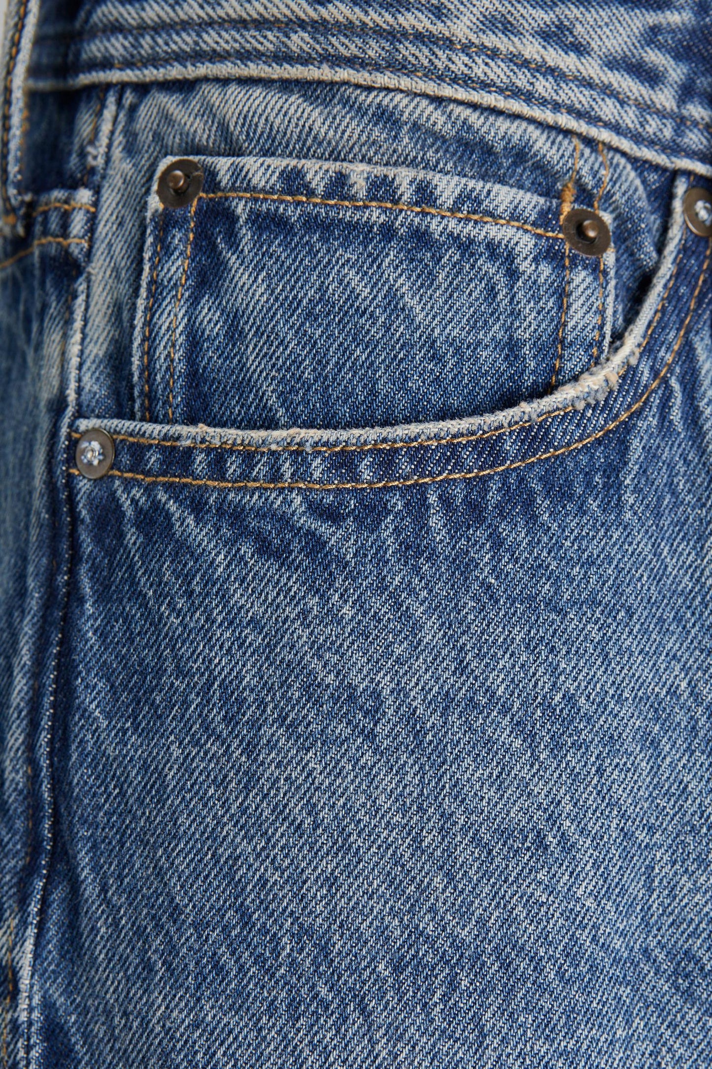 Wide Leg Jeans - Mid Blue Denim