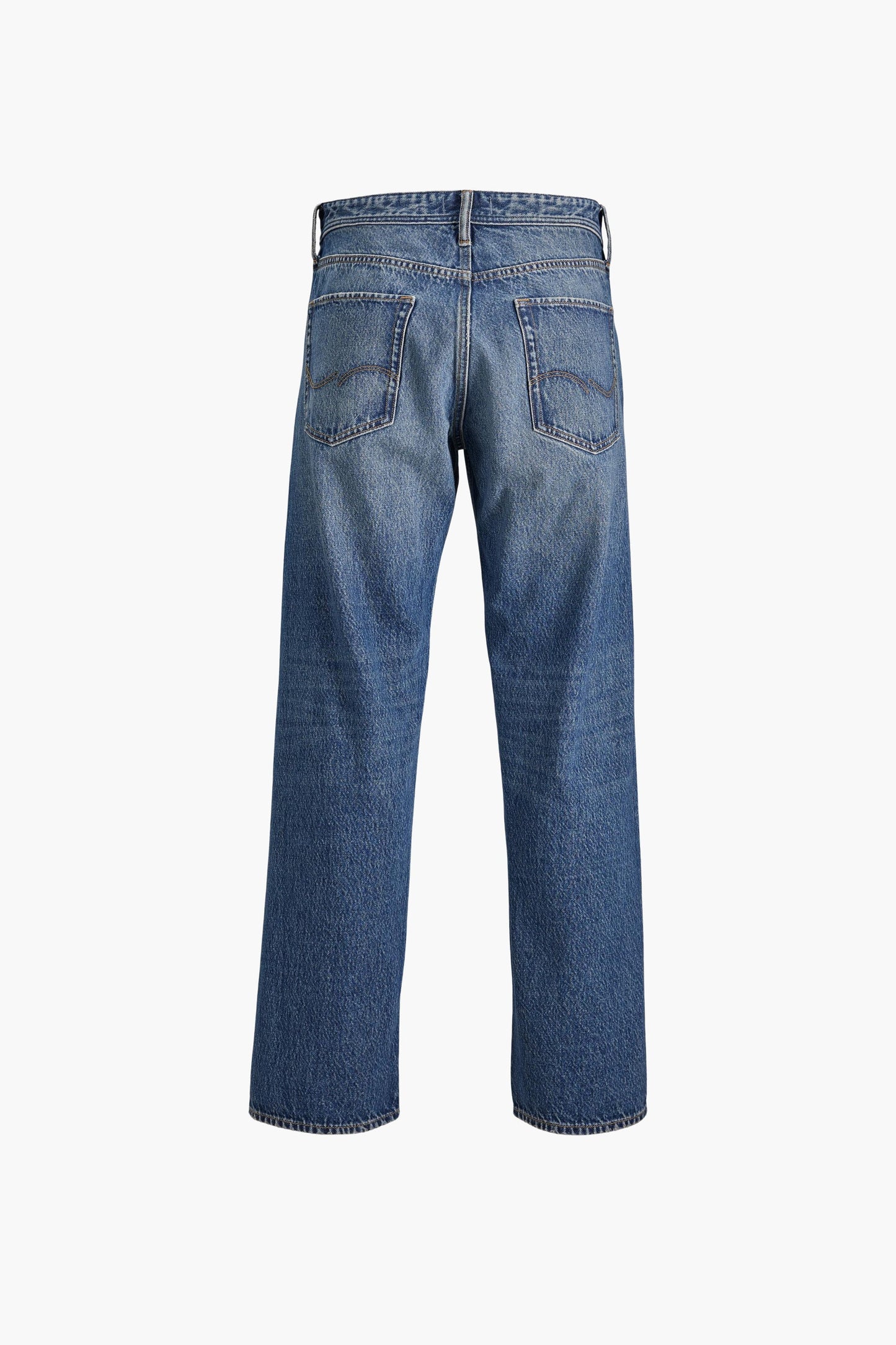 Wide Leg Jeans - Mid Blue Denim