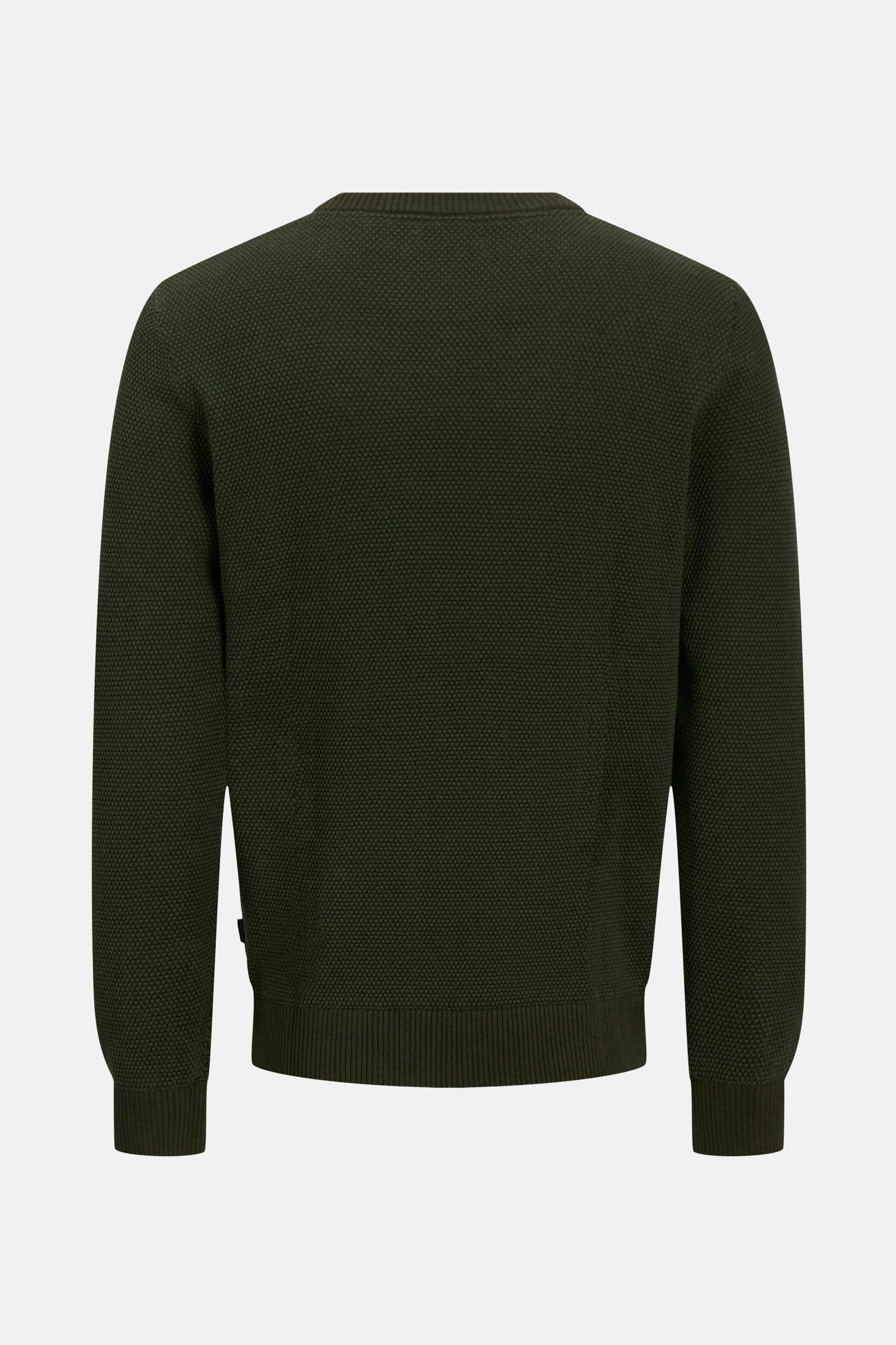Groene trui met ronde hals