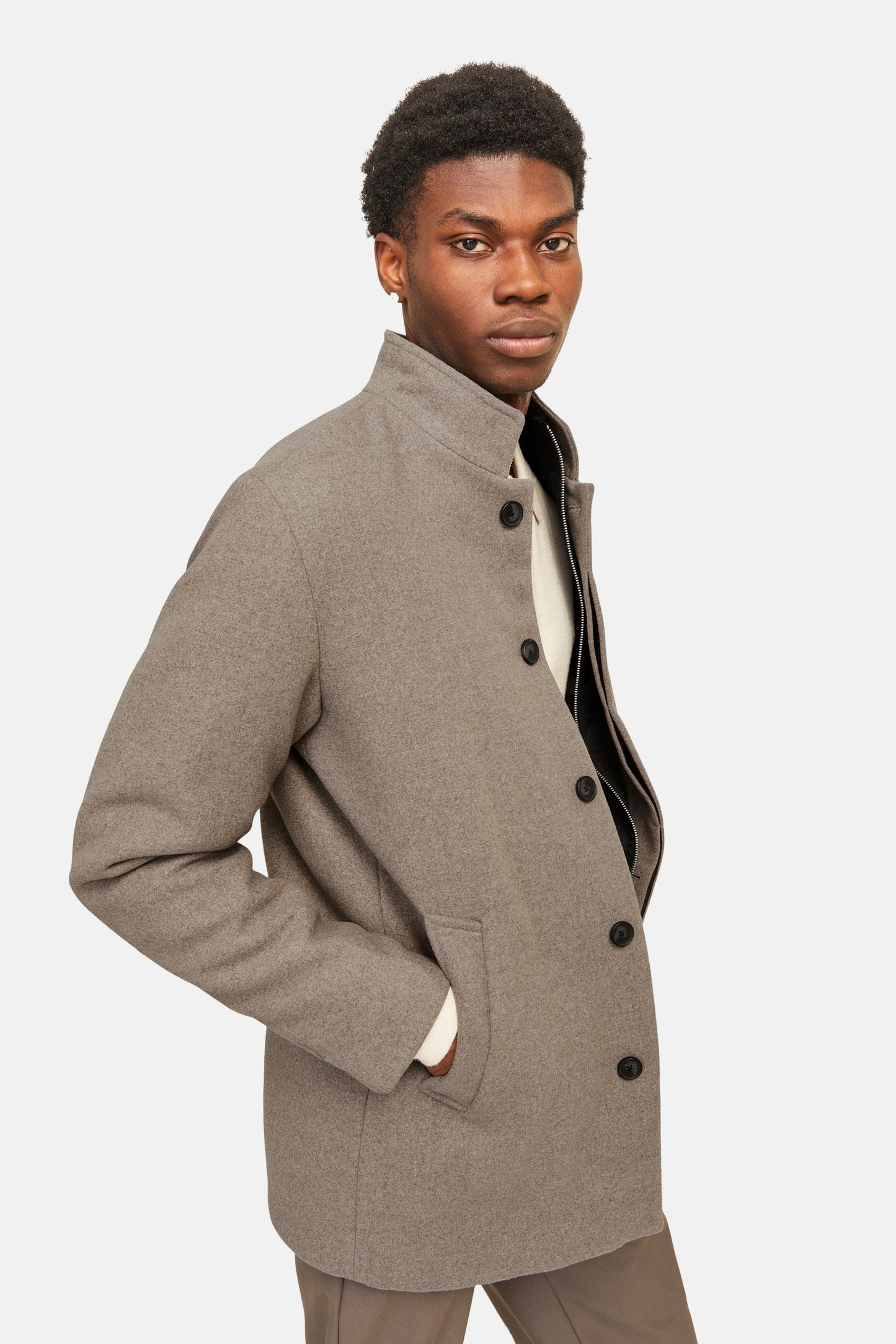 Jas (lang) beige - PREMIUM by JACK & JONES
