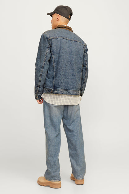 Donkerblauwe Denim Jeansjack