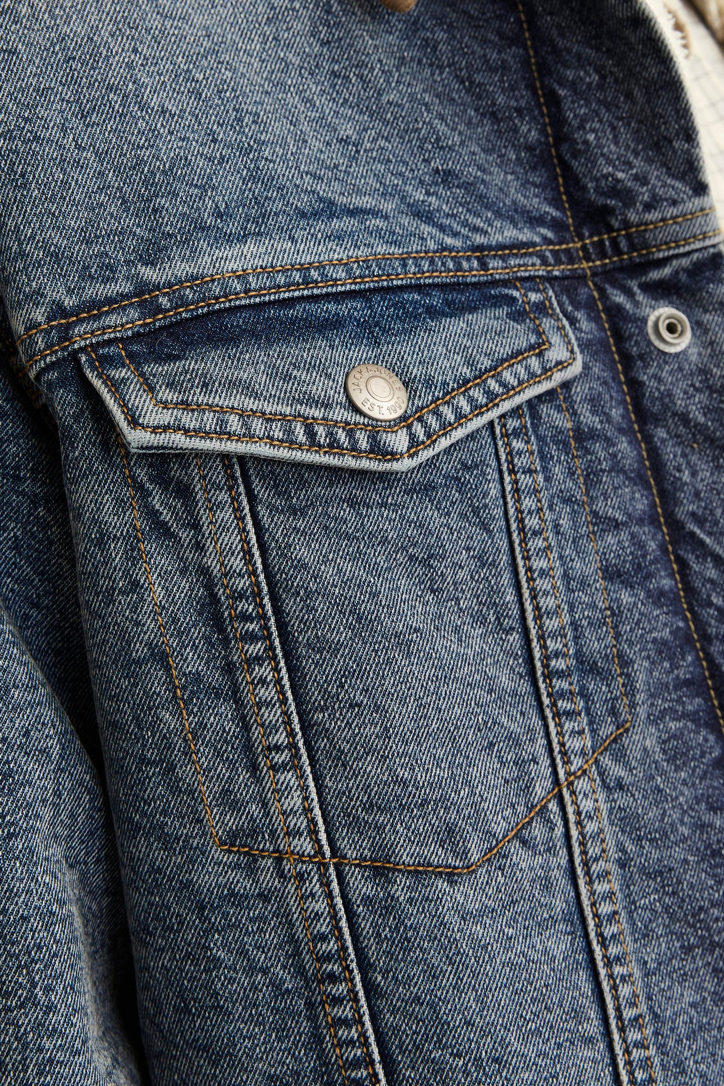 Donkerblauwe Denim Jeansjack