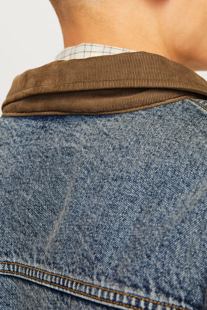 Donkerblauwe Denim Jeansjack