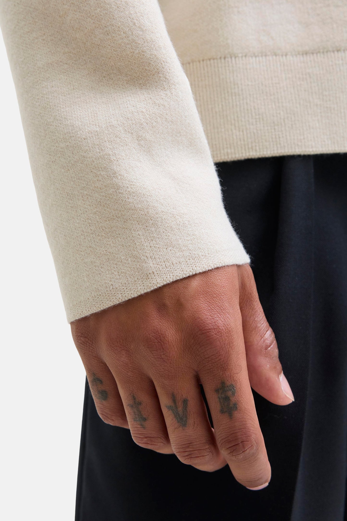 Beige Ronde Hals Trui - PREMIUM by JACK & JONES