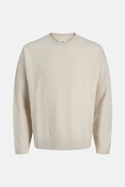 Beige Ronde Hals Trui - PREMIUM by JACK & JONES