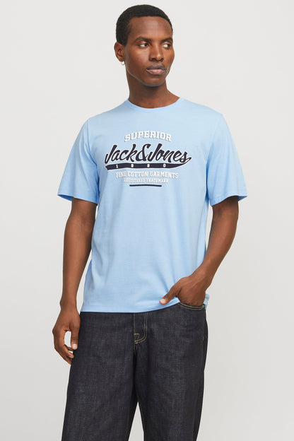 Blauwe Korte Mouwen T-shirt - ORIGINALS BY JACK & JONES