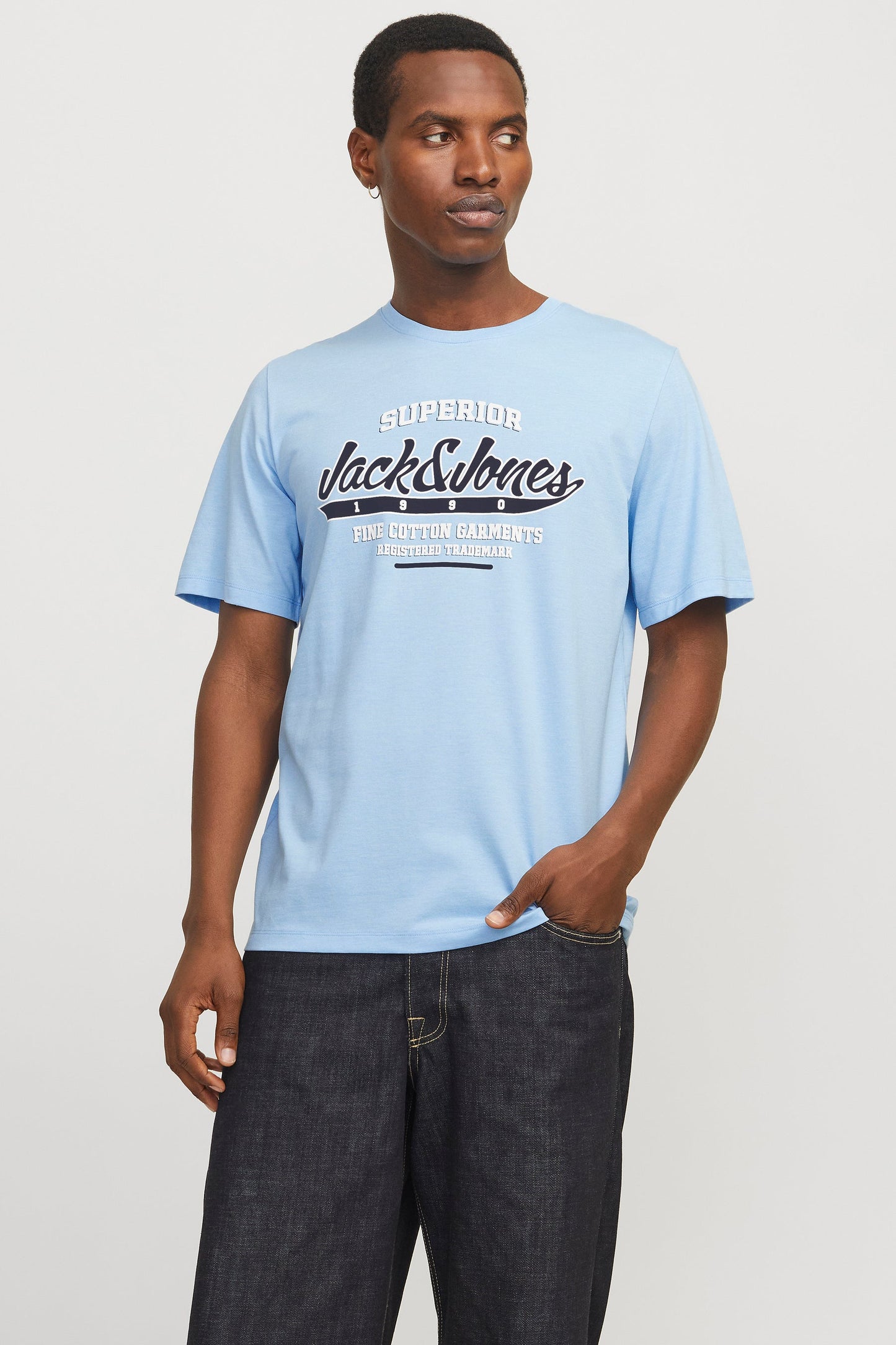 Blauwe Korte Mouwen T-shirt - ORIGINALS BY JACK & JONES