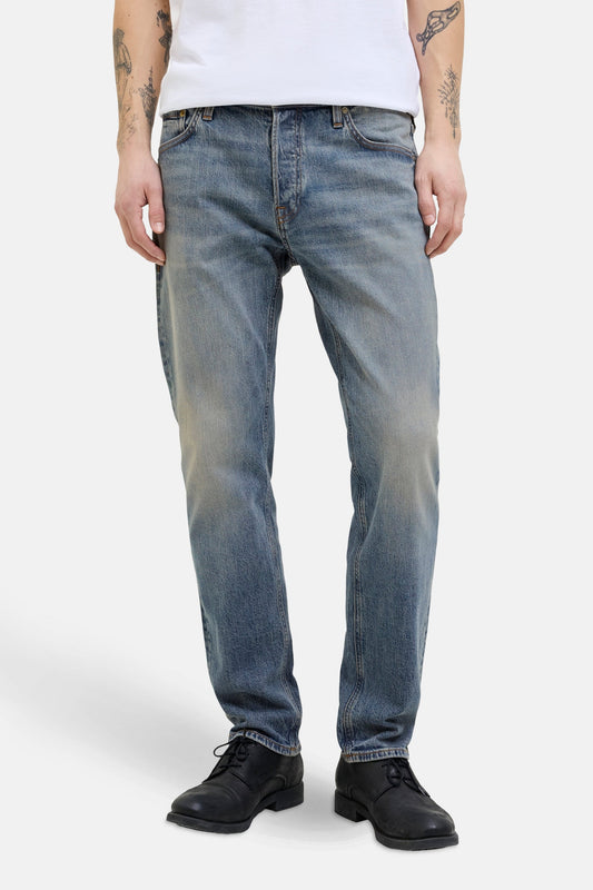 Mid Blue Denim Tapered Jeans - JACK & JONES JEANS INTELLIGENCE