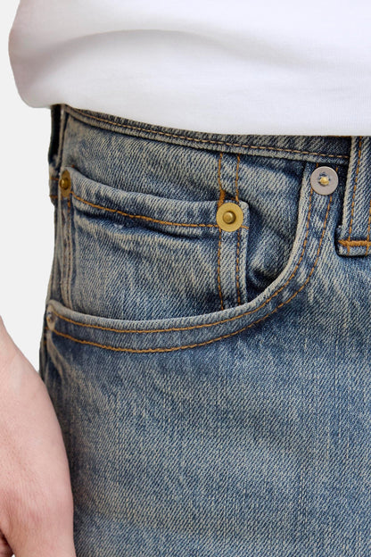 Mid Blue Denim Tapered Jeans - JACK & JONES JEANS INTELLIGENCE