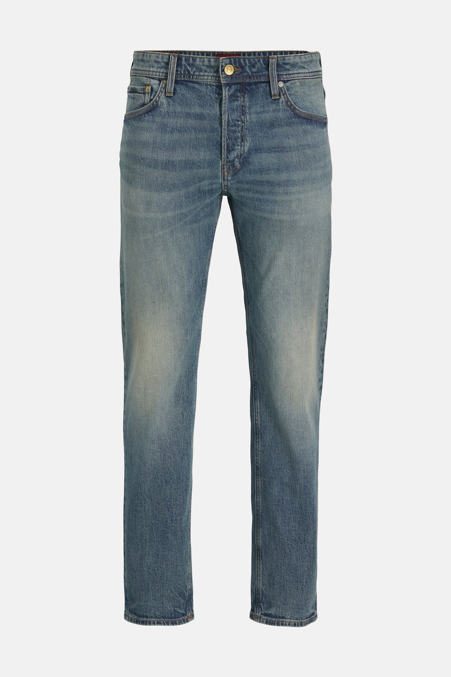 Mid Blue Denim Tapered Jeans - JACK & JONES JEANS INTELLIGENCE