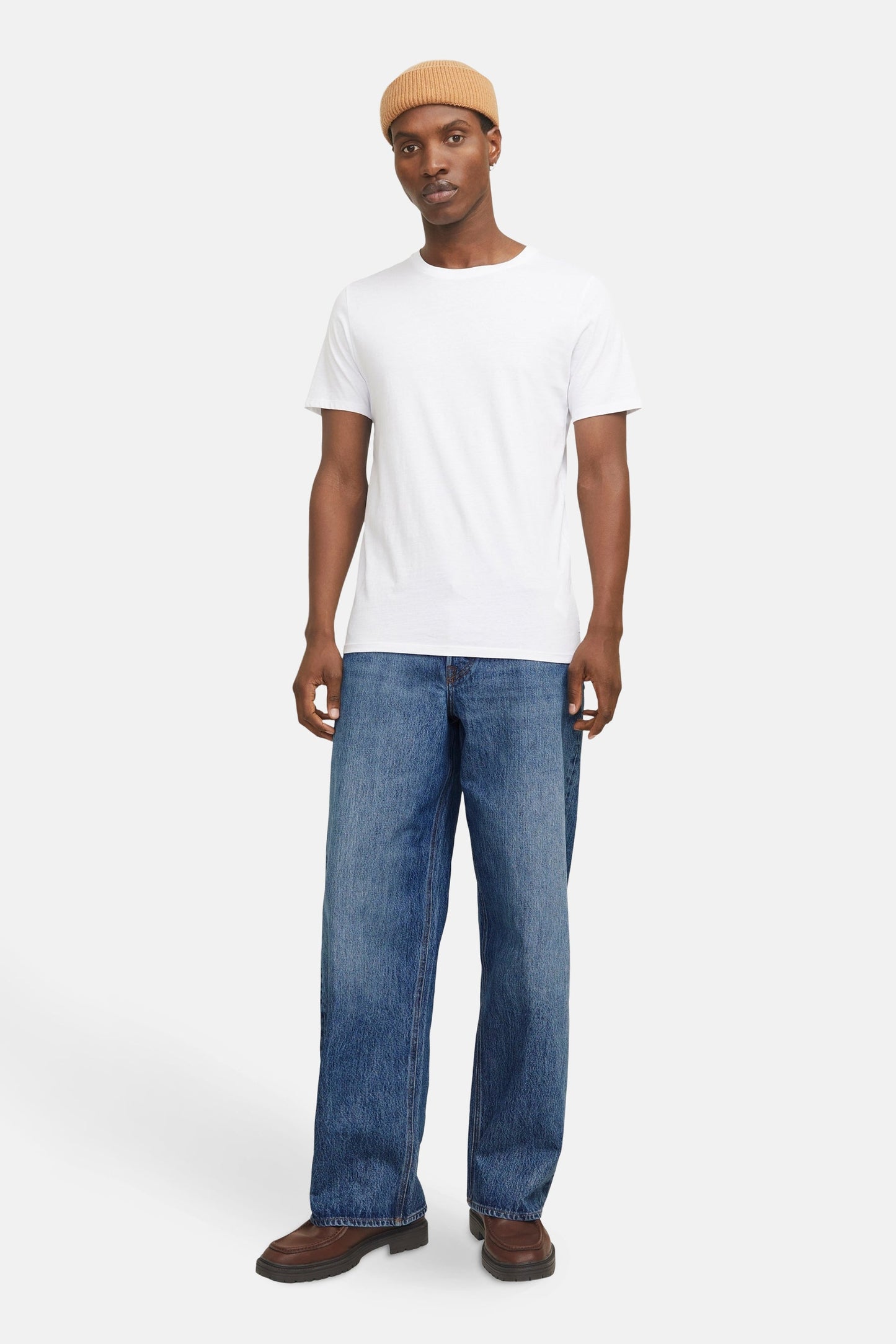 Mid Blue Wide Leg Jeans - JACK & JONES JEANS INTELLIGENCE