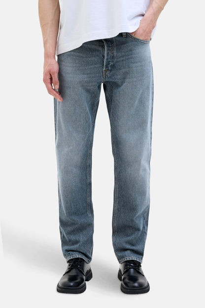Tapered Mid Blue Denim Jeans - JACK & JONES JEANS INTELLIGENCE