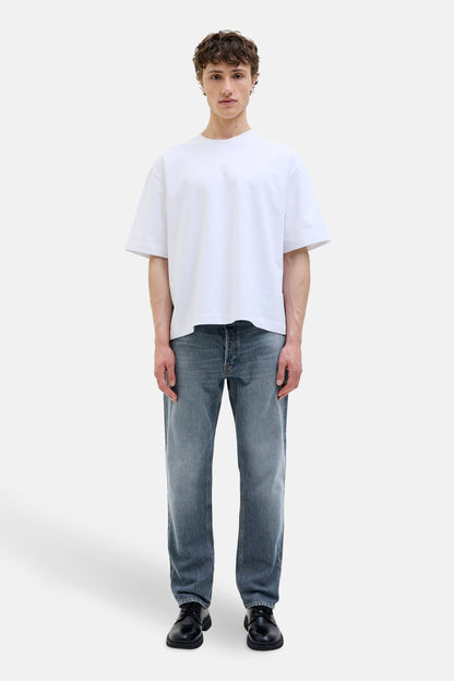 Tapered Mid Blue Denim Jeans - JACK & JONES JEANS INTELLIGENCE