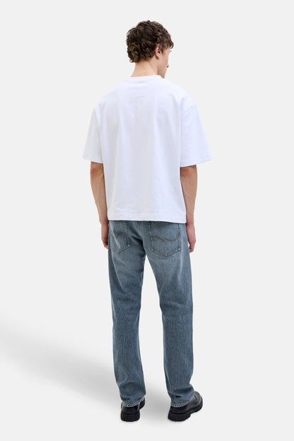 Tapered Mid Blue Denim Jeans - JACK & JONES JEANS INTELLIGENCE